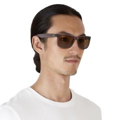 Ray-Ban Unisex RB4165 54 mm, Transparent Dark Brown/Polarized Gradient Brown
