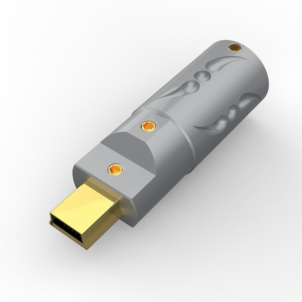 VIBORG Gold Plate Mini USB Connector 39*12MM USB MINI Male Plug Jack Tail Socket
