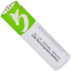 2-4x 1.5V 2600mWh AA / AAA Battery Type-C USB Rechargeable Lithium ion Batteries