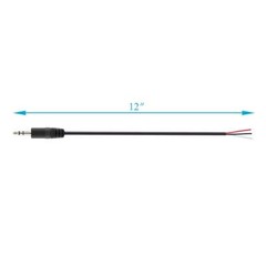 10-Pack 3.5mm Male Plug to Bare Wire Open End TRS 3 Pole Stereo 1/8″ 3.5mm Jack