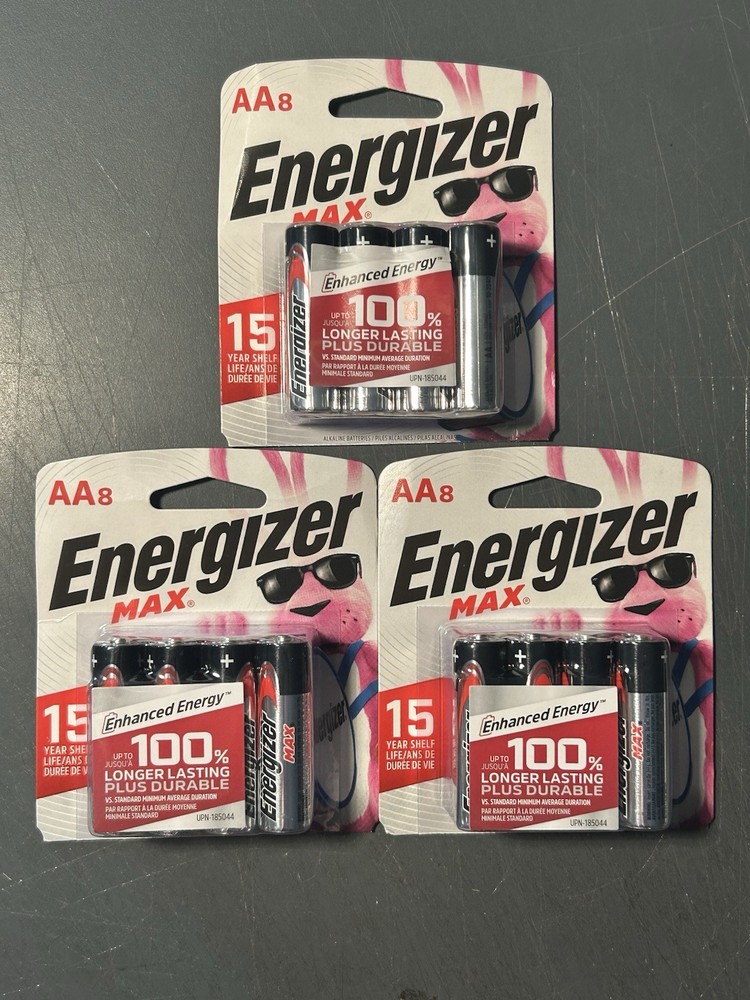 BRAND NEW FACTORY SEALED 24 COUNT ENERGIZER MAX AA BATTERIES EXP 12/2040