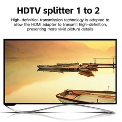 4K HDMI Cable Splitter Adapter 2.0 Converter 1 In 2 Out 1 Male to 2 Female lot