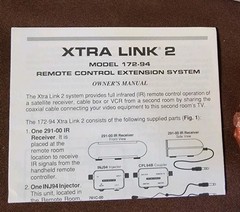 Xantech Home 172-94 Xtra Link 2 Remote Control Extension Kit