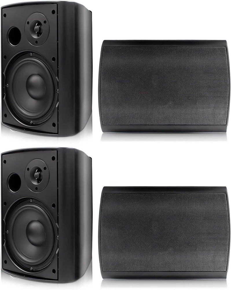 Herdio 4x 6.5″ 800W Outdoor Bluetooth Speakers Waterproof Wall Mount Speaker