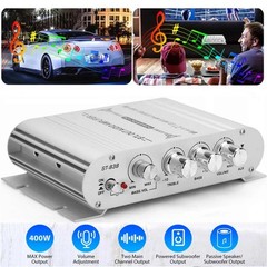 Car Home Audio Mini Stereo Amplifier 2.1Ch HiFi Bass Speaker Power Amp ST-838