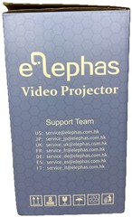 ELEPHAS Video Projector—HD/USB/USB-T/AV/Headphone Jacks—NEW—SHIPS IN 24 HOURS—