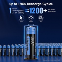 Hixon 1.5V AA Lithium Rechargeable Batteries 3500mWh AA Batteries for Blink Lot