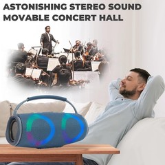 Rechargeable Portable Bluetooth Wireless HIFI Speaker AUX/USB/TF Card Super Bass