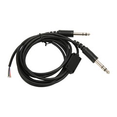 Aviation Headphone Cable Flexible 6.6ft Replacement Cable For David Clark AVCOMM