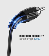 RCA to Speaker Wire Adapter, Speaker Bare Wire Cables to RCA Plugs Adapter Re…