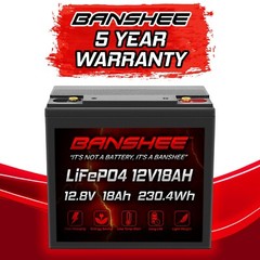 Banshee 12V 18AH Lithium Battery Compatible with Merits P120, P320 – 2 Pack M
