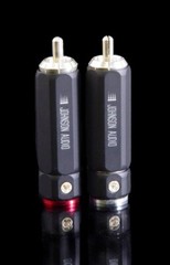 *LIMITED* Johnson Audio Pure Silver Solderless RCA Plug Audio/Video MATTE BLACK