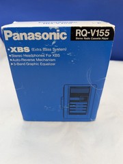 Panasonic RQ-V155 Stereo Radio Cassette Player XBS Extra Bass System W Headphone