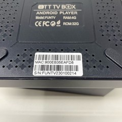 FunTV 5th Gen Chinese TV Box 4GB/32GB, 7-Day Playback, Black
