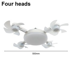Adjustable LED Ceiling Fan Light with Remote Control for Living Room or Bedroom