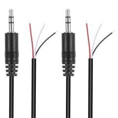 2-Pack 3.5 mm Audio Jack, 3.5mm Male Plug Jack Connector Replacement Repair, …