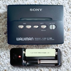 SONY WM-EX555 Walkman Cassette Player, Awesome Gun Gray ! Working !
