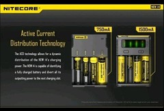 Nitecore i4 Intellicharger Universal Li-ion Ni-MH Ni-Cd Battery Charger 1.5v 3.7