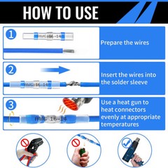 50-1000Pcs Solder Stick Heat Shrink Solder Seal Sleeve Butt Wire Connectors Kit