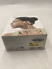 Shokz OpenRun Pro Bluetooth Bone Conduction Sport Headphones Beige