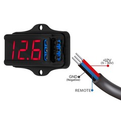 [US SELLER] Taramps VTR 1000 Automotive Digital Voltmeter Digital Display