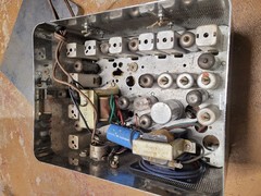 Vintage Mysterious Home Brew Vacuum Tube Radio Scanner in a Shiny Metal Case