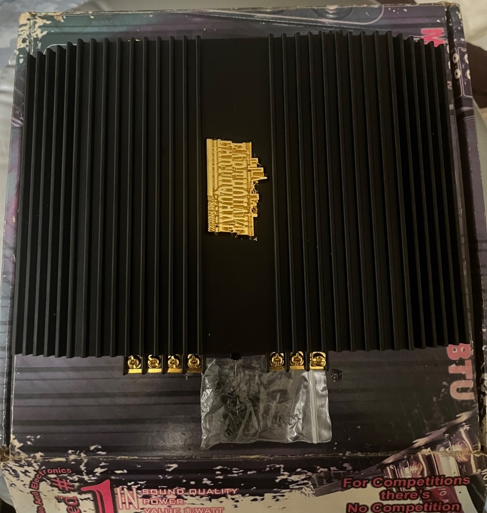 (NIB) Vintage 1990s Earthquake Power 250 Amplifier – Stunning Black /Gold Finish