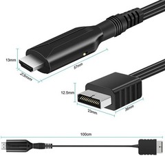 HDMI Adapter Cable Lot Fit For Sony PS1 PS2 Game Console Audio Video Converter