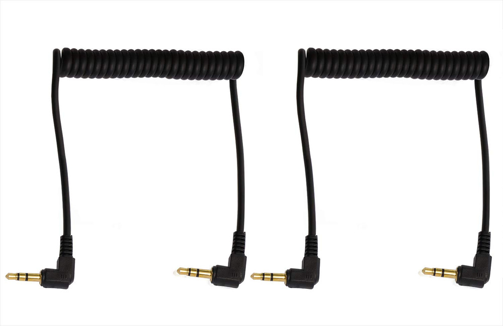 3.5Mm Coiled Audio Cable 90 Degree Male to Male Headphone Cable