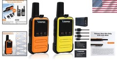 Durable Lightweight Walkie Talkies for Cruising and Skiing: 22 Channels Included