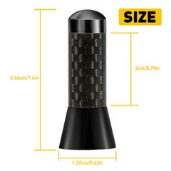 Universal inches Car Antenna Auto Aluminum Alloy aerial Carbon Fiber Radio FM US