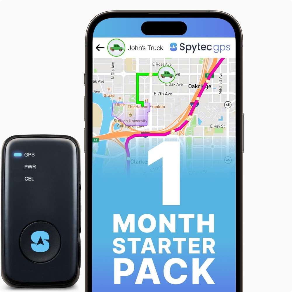 Realtime GPS Tracker Starter Kit – 1st Month Included – Vehicles & Kids