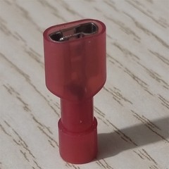 50pcs Insulated Female Quick Disconnect Spade Terminals AWG22-18 Wire Connectors