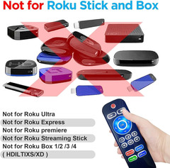 2PC Backlit Remote for Roku TV TCL/Hisense/Philips/Onn/Element/Sharp/Westinghous