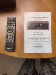 SoundBeast Stereo Shelf System CD Player, Bluetooth, FM Radio, USB Playback, Aux