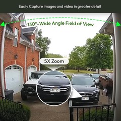 SolarCam 2K Wireless Outdoor Security Camera – Solar-Powered No Monthly Fees