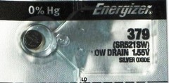 ENERGIZER 379 SR521SW (2 piece) 379 BATTERY NEW SEALED Authorize Seller