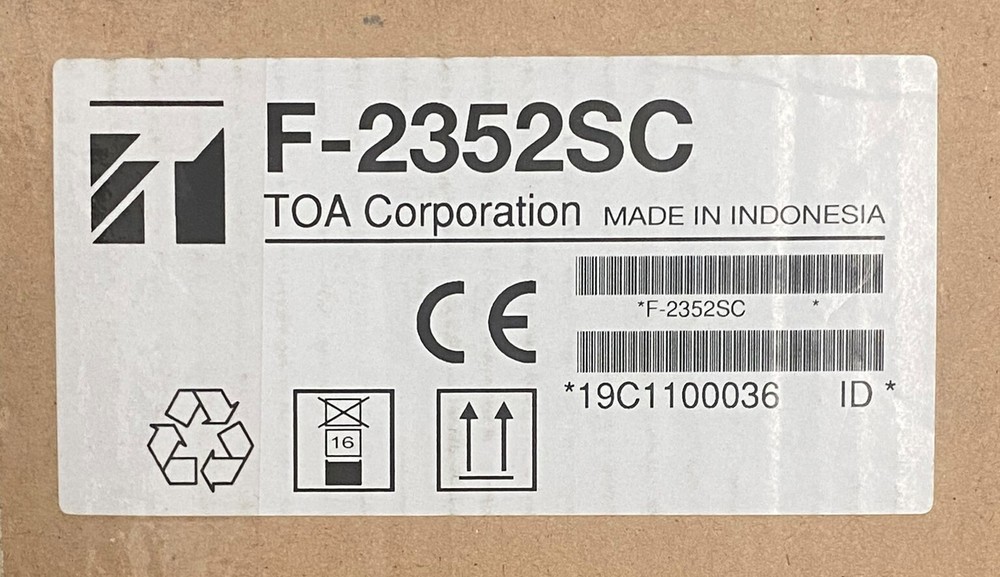 TOA ELECTRONICS F-2352SC CEILING SPEAKER 8OHM/100V 12CM WITH GRILL NEW IN BOX