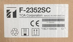 TOA ELECTRONICS F-2352SC CEILING SPEAKER 8OHM/100V 12CM WITH GRILL NEW IN BOX