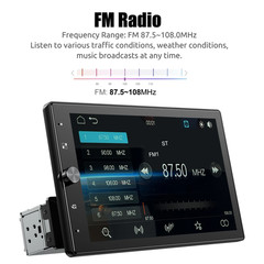 1 DIN DVD CD Car Stereo Radio MP3 Player Bluetooth FM USB AM AUX In-dash RDS