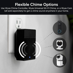 Wyze Battery Video Doorbell Color Night Vision Black [Chime NOT Included]