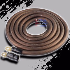 0 Gauge 25 feet BLACK Power 100% OFC Wire Strands Copper Marine Cable 1/0 AWG US