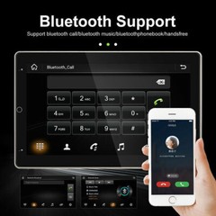 10.1″ Android 15 Touch Screen Car Stereo Radio GPS WIFI BT Double 2DIN Rotatable