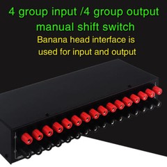 Selector Switcher Speaker Switch 4 Input 4 output Power Amplifier Speaker NEW