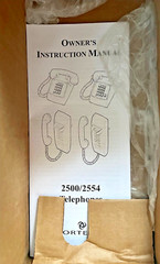 Cortelco Wall Mount Phone WHITE NEW IN BOX 2554