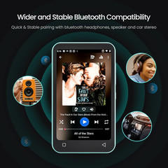 80GB Kids MP3 Player with Bluetooth, Pre-Installed Spotify, Spotify Kids, Audibl