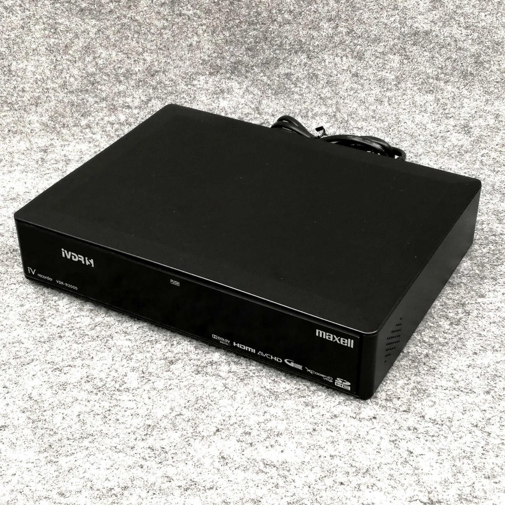 Maxell VDR-R2000 iVDR HDD Recorder 250GB 2-Tuner Wireless LAN Black Used
