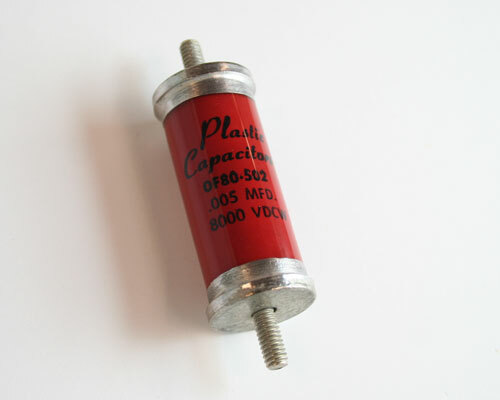 OF80-502 PLASTIC CAPACITORS capacitor 0.005uF 8000V Glass Axial