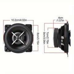 2pcs 4 Inch Car HiFi Coaxial Speakers- 420W 4-Way Full Range Frequency Speakers