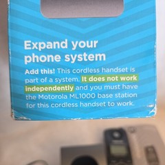 Motorola ML1200 Cordless Handset Home Phone Accessory 4-Line